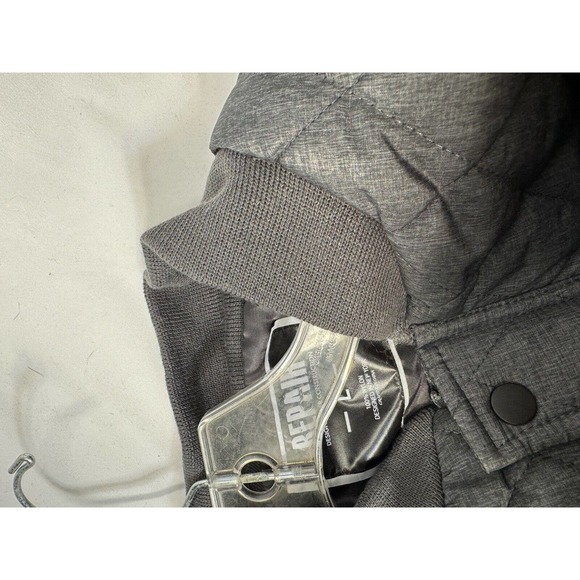 Repair Design Under Construction Vest Quilted Men’s Quilted Zipper Snaps Pockets - Picture 4 of 7